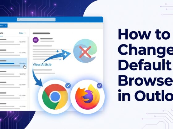 How to change default browser in Outlook